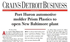 Port Huron-based molder announces expansion in Metro Detroit